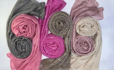 Crinkle Lawn Hijab Light Colors - hijabellapk