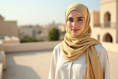 Turkish Lawn Hijab - Pale Yellow