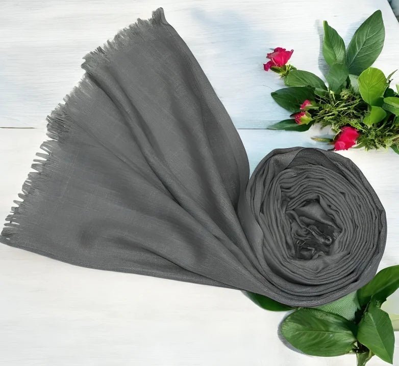 Turkish Lawn Hijab - Grey - hijabellapk