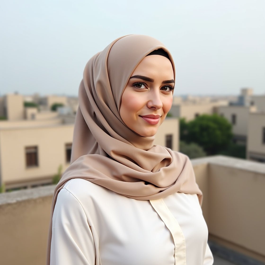 Chiffon Georgette Hijab - Desert Sand