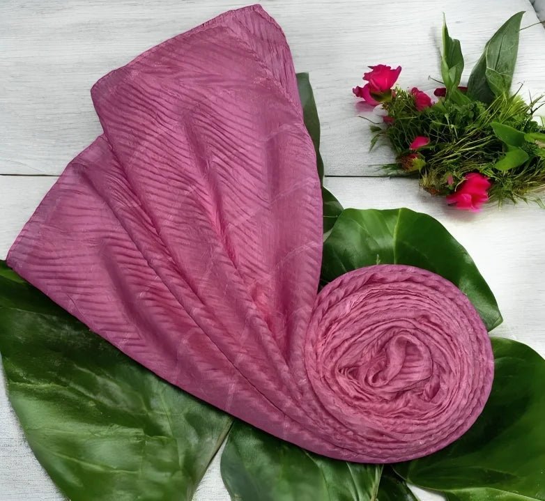 Crinkle Lawn Hijab - Rose Pink - hijabellapk