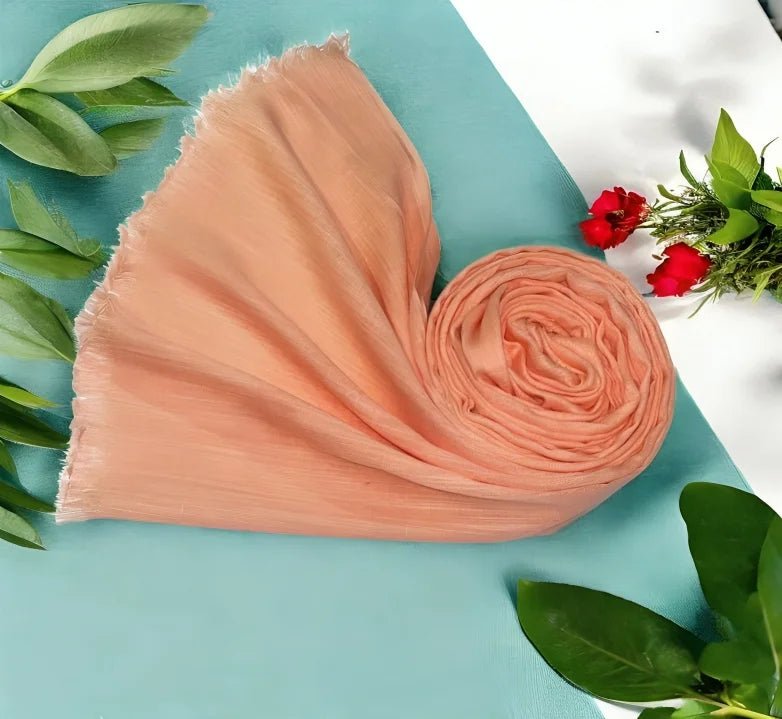 Turkish Lawn Hijab - Soft Peach - hijabellapk